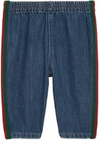 Thumbnail for your product : Gucci Baby organic denim trousers