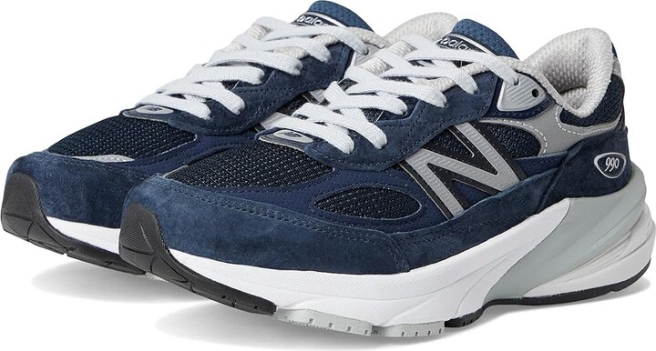 New Balance Classics Made in USA 990v6 Women's Shoes Navy/Navy : 6 B - Medium, Textile/Suede