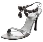 Thumbnail for your product : Stuart Weitzman Embellished Ankle Strap Sandal