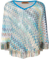 Missoni embroidered fringed sweater