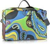 Thumbnail for your product : Emilio Pucci Pervinca Optical Print Oversized Top-Handle Bag