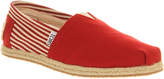 Thumbnail for your product : Toms University Espadrille Red Canvas