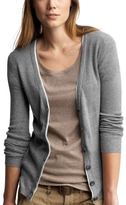 Thumbnail for your product : Gap Contrast trim cardigan