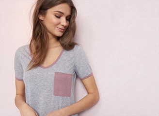 Garage Relaxed Ringer Tee With Pocket