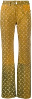 Thumbnail for your product : Marine Serre Tinted Moon Print Jeans