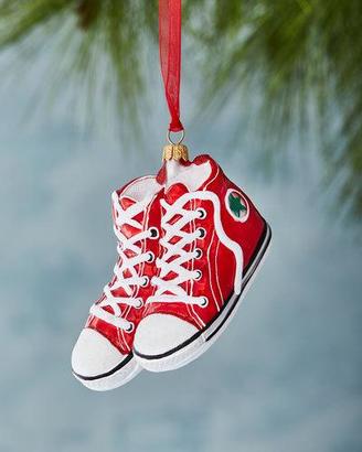 Red High-Top Sneaker Christmas Ornament