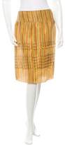 Thumbnail for your product : Prada Plaid Taffeta Skirt