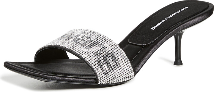 alexander wang jessie crystal slide