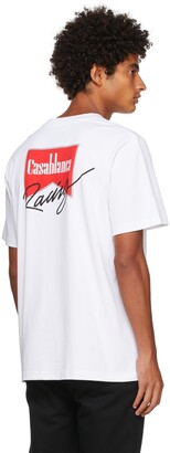 Casablanca White Casa Racing T-Shirt - ShopStyle