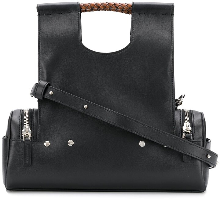 Corto Moltedo Black Leather Handbags - ShopStyle Bags