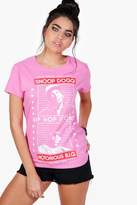 Thumbnail for your product : boohoo Tia License Notorious B.I.G Print Tee