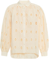 Thumbnail for your product : Maje Caleen Embroidered Broderie Anglaise Cotton Shirt