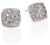 Thumbnail for your product : Adriana Orsini Pavé Sterling Silver Square Stud Earrings