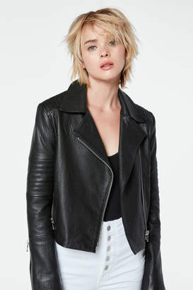 Aiah Leather Jacket In Black