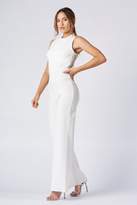 Thumbnail for your product : Club L Womens **Cross Back Crepe Detail Jumpsuit By White