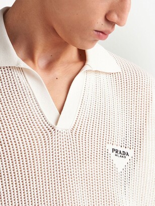 Prada logo-embroidered Polo Shirt - Farfetch