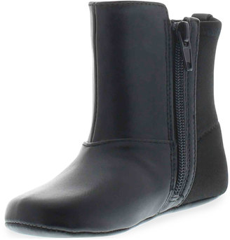 Stuart Weitzman 5050 Faux-Leather & Neoprene Boot, Black, Infant
