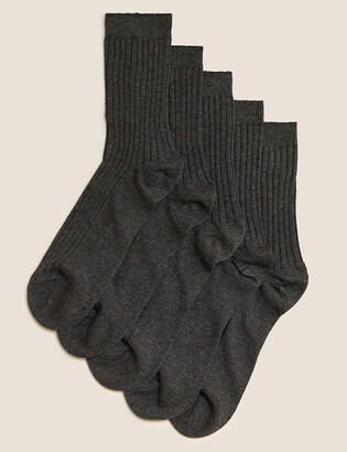 Marks and Spencer 5pk of Ribbed School Socks
