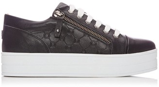 moda in pelle black trainers