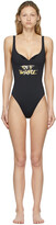 Thumbnail for your product : Off-White Black Watercolor Type One-Piece Swimsuit