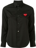 Thumbnail for your product : Comme des Garçons PLAY Logo Embroidered Plain Shirt