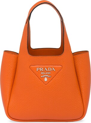Shop PRADA Saffiano 2WAY Plain Leather Small Shoulder Bag Logo Outlet  (2VH151 2FAD F0458) by momochani | BUYMA