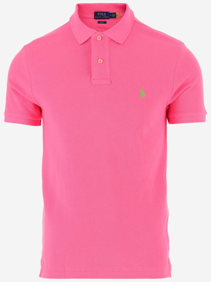 bright pink polo