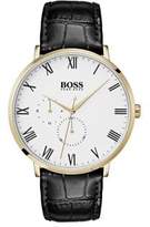 Thumbnail for your product : HUGO BOSS William Leather-Strap Watch