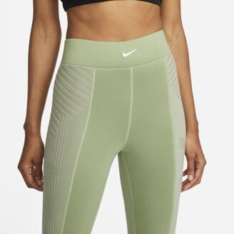 Nike Women's Pro High-Waisted 7/8 Leggings with Pockets in Green -  ShopStyle Activewear Pants