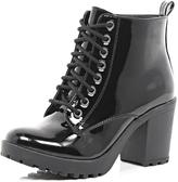 Thumbnail for your product : River Island Patent Lace Up Ankle Boots