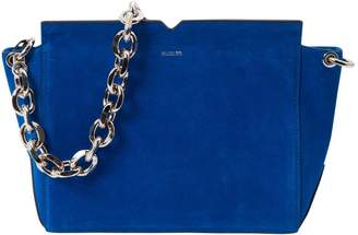 Thierry Mugler Blue Suede Handbag