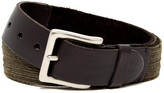 Thumbnail for your product : John Varvatos Star USA By 38mm Harness Distressed Fabric and Leather Belt