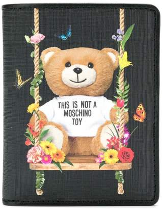Moschino teddy bear printed wallet