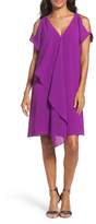 Thumbnail for your product : Adrianna Papell Cold Shoulder Draped Shift Dress (Regular & Petite)