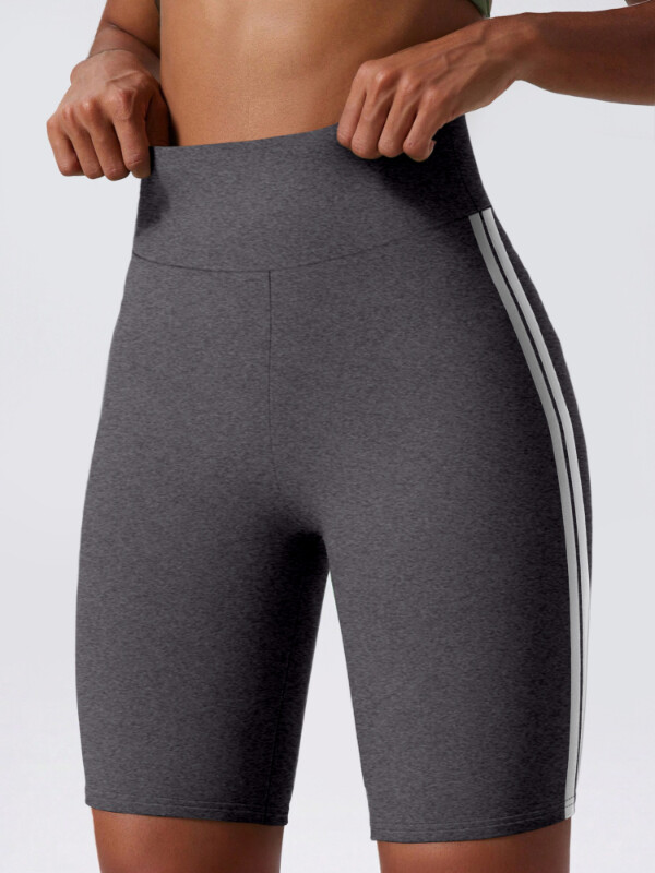 T3 Tourmaline Women & apos;s Shorts Fitness High Stretch Skinny Solid Colour Five Pants Knitted Hip Lifting Shaping Ladies Shorts