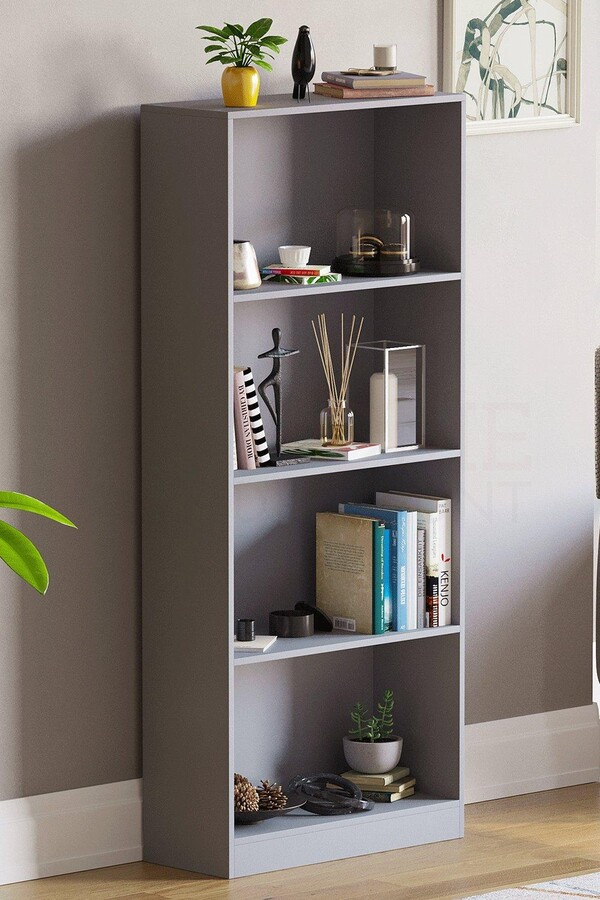 Home Discount Vida Designs Cambridge 4 Tier Large Bookcase 1400 x 600 x