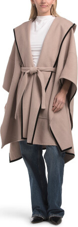 TJMAXX Wool Blend Need You Know Cape, Polyester/Wool