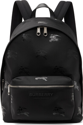 Black Muswell checked coated-canvas backpack
