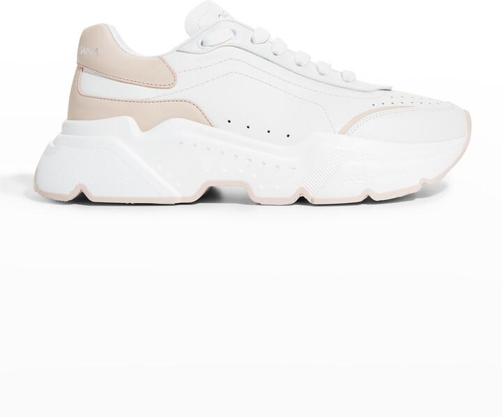 daymaster mixed leather runner sneakers