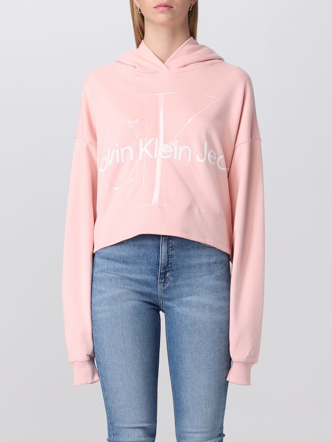 Calvin Klein Women's Pink Sweatshirts & Hoodies | ShopStyle
