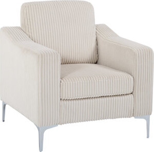 Mercer41 Convertible Sectional Armrest Corduroy Lounge For One Person Build And Quick Setup Single - Seat  Strong Frame Easy Assembly