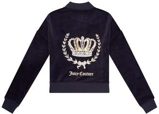 Juicy Couture Crowned Laurel Westwood Velour Sweatshirt