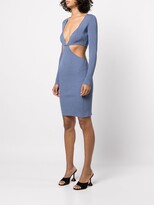 Thumbnail for your product : Fleur Du Mal Cut-Out Ribbed-Knit Dress