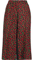 Thumbnail for your product : Vanessa Seward Floral-Print Silk Culottes