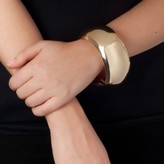 Thumbnail for your product : Charm & Chain Piper Strand Wide Gold Dome Bangle