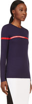 Thumbnail for your product : Altuzarra Navy Wool Flame Sweater