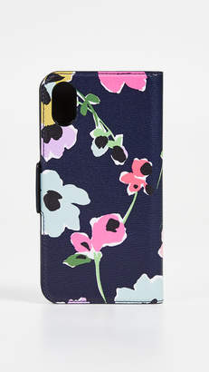 Kate Spade Wildflower Bouquet Folio X / XS iPhone Folio Case