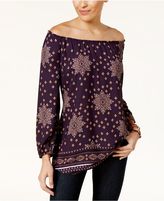 Thumbnail for your product : Style&Co. Style & Co Printed Blouse, Created for Macy's