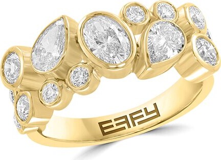 Effy Fine Jewelry Gold Over Silver 1.71 ct. tw. Lab-Grown Diamond Ring