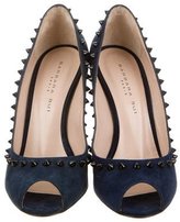 Thumbnail for your product : Barbara Bui Studded Peep-Toe Pumps